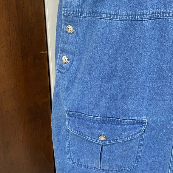 Casual Blue Denim Midi Dress - Picture 2 of 10